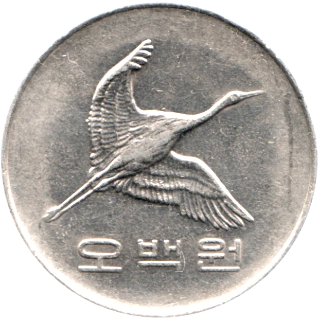 500 Won, 2002 Obverse