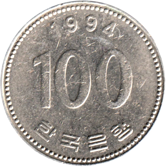 100 Won, 1994 Reverse