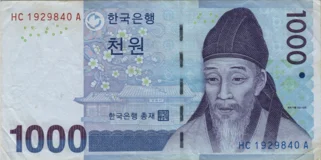 Preview 1000 Won, 2007 reverse