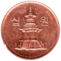 Preview 10 Won, 2014 obverse