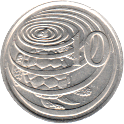 10 cents, 1982 Reverse