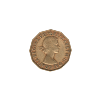 Preview 3 pence, 1954 obverse