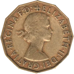 Preview 3 pence, 1954 obverse
