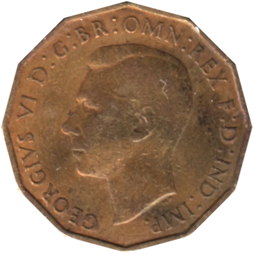 3 pence, 1942 Obverse