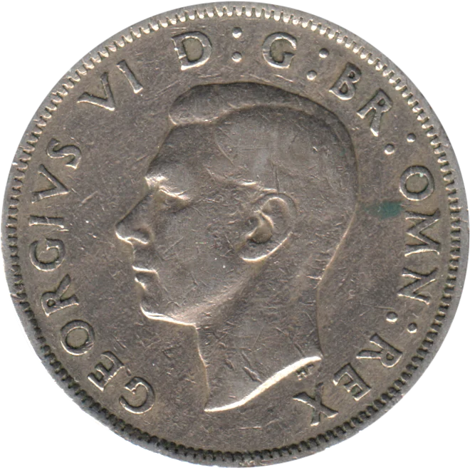 2 shillings, 1948 Obverse