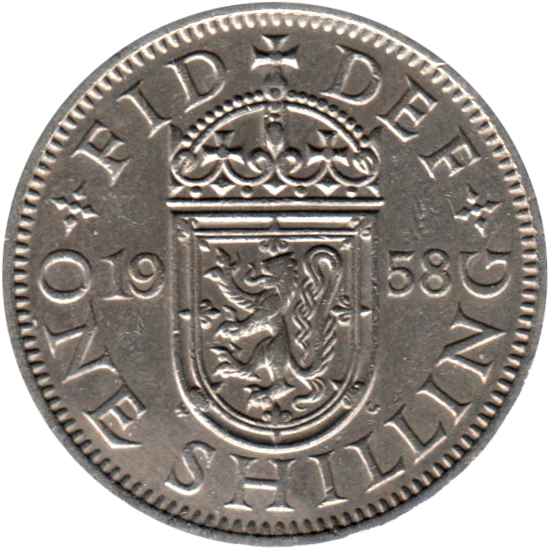 1 shilling, 1958 Reverse