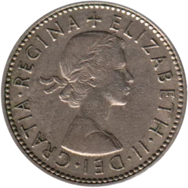 Preview 1 shilling, 1962 obverse