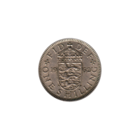 Preview 1 shilling, 1962 reverse