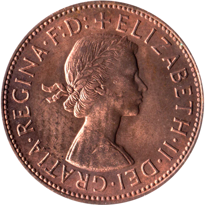 1 penny, 1967 Obverse