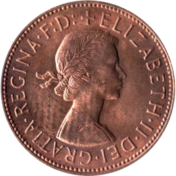 Preview 1 penny, 1967 obverse