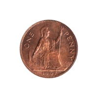 Preview 1 penny, 1967 reverse