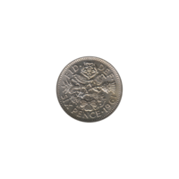 Preview 6 pence, 1961 reverse