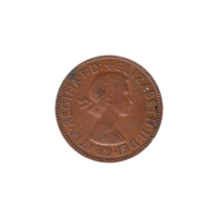 Preview ½ penny, 1960 obverse