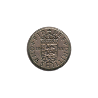 Preview 1 shilling, 1955 reverse