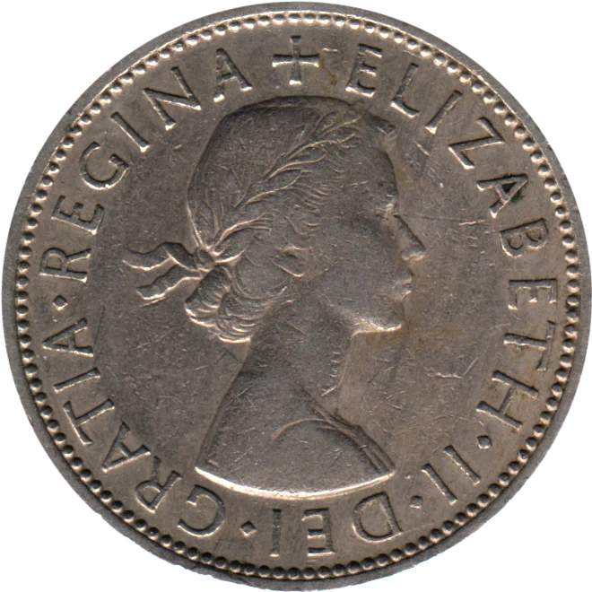 2 shillings, 1962 Obverse