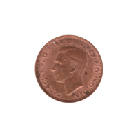 Preview ½ penny, 1945 obverse