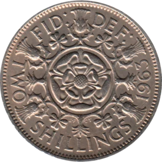 Preview 2 shillings, 1963 reverse