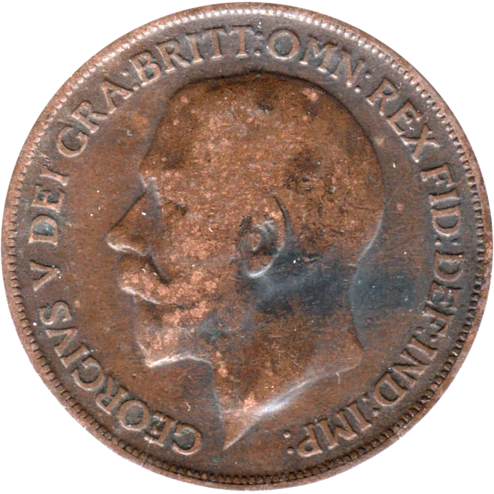 1 penny, 1918 Obverse