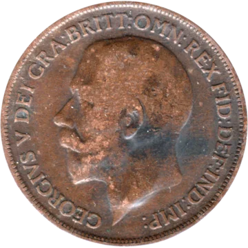 Preview 1 penny, 1918 obverse