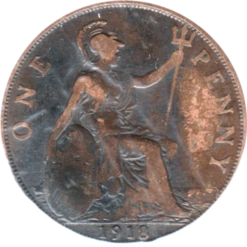 Preview 1 penny, 1918 reverse