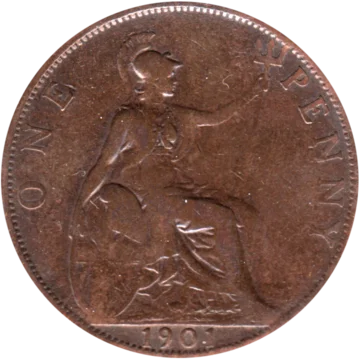 Preview 1 penny, 1901 reverse