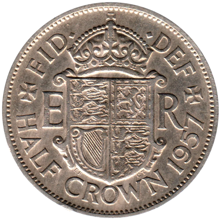 ½ crown, 1957 Reverse