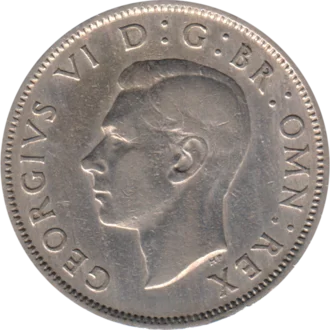 Preview 2 shillings, 1947 obverse