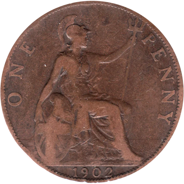 1 penny, 1902 Reverse