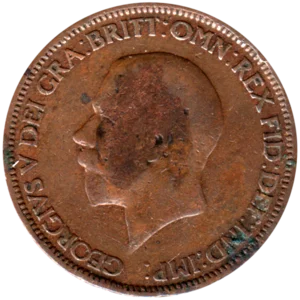Preview ½ penny, 1930 obverse