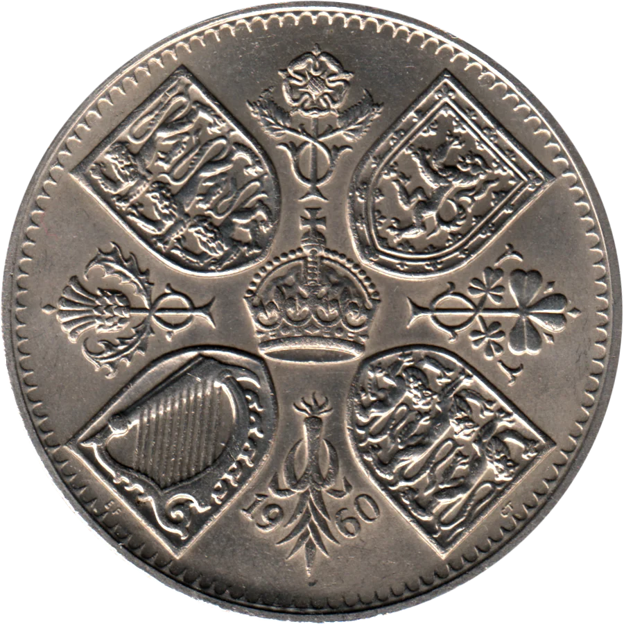 5 shillings, 1960 Reverse