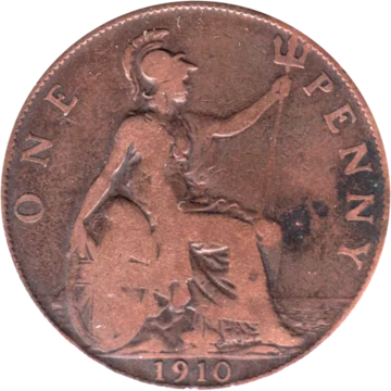 Preview 1 penny, 1910 reverse