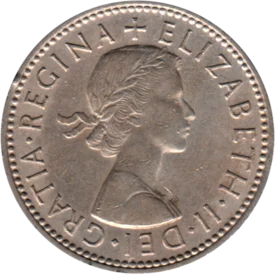 Preview 1 shilling, 1962 obverse