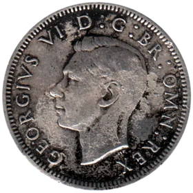Preview 1 shilling, 1951 obverse