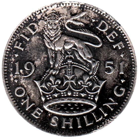 1 shilling, 1951 Reverse