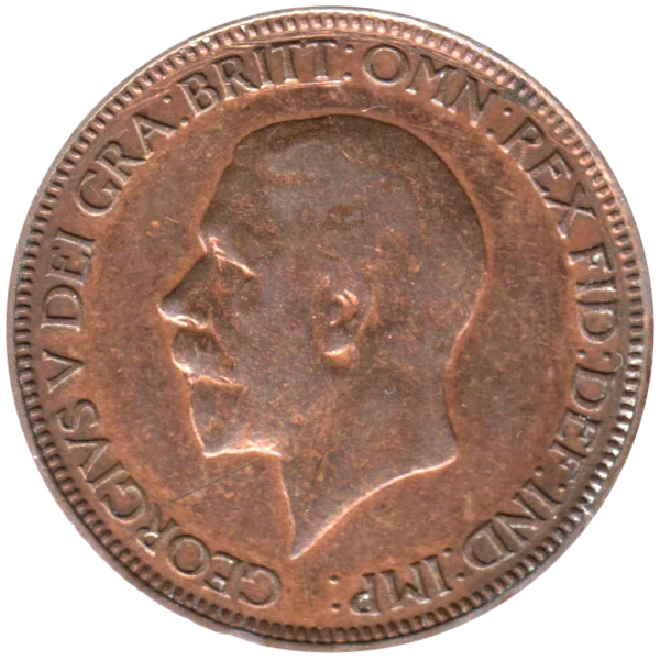 ½ penny, 1931 Obverse