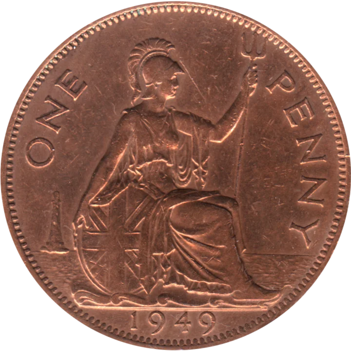 1 penny, 1949 Reverse