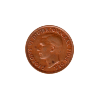 Preview ½ penny, 1949 obverse