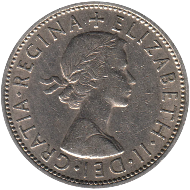 2 shillings, 1965 Obverse