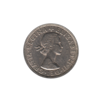 Preview 2 shillings, 1965 obverse