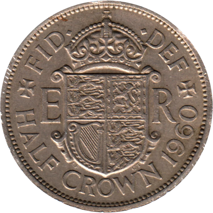 ½ crown, 1960 Reverse