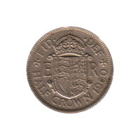 Preview ½ crown, 1960 reverse
