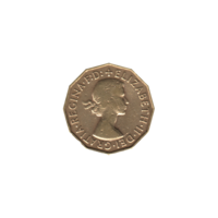 Preview 3 pence, 1955 obverse