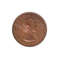 Preview 1 penny, 1962 obverse