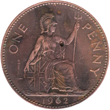 Preview 1 penny, 1962 reverse