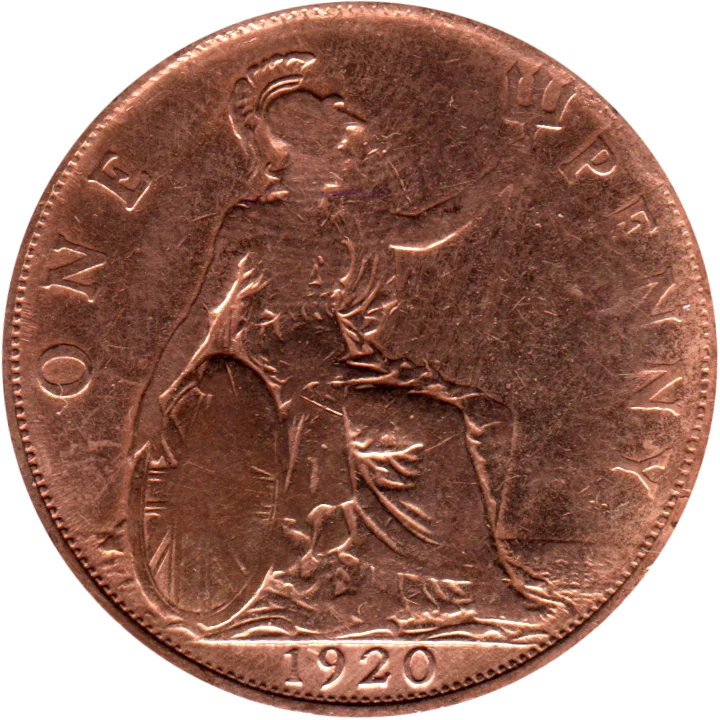 1 penny, 1920 Reverse