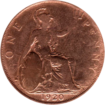 Preview 1 penny, 1920 reverse