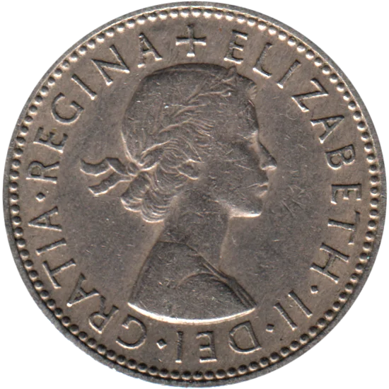 1 shilling, 1963 Obverse