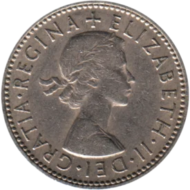 Preview 1 shilling, 1963 obverse