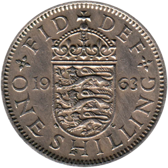 1 shilling, 1963 Reverse