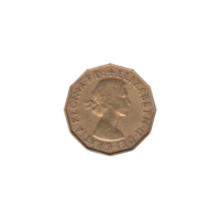 Preview 3 pence, 1958 obverse